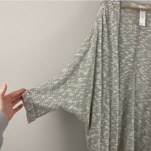 Free People Batwing Open Front Long Cardigan Sweater One Size